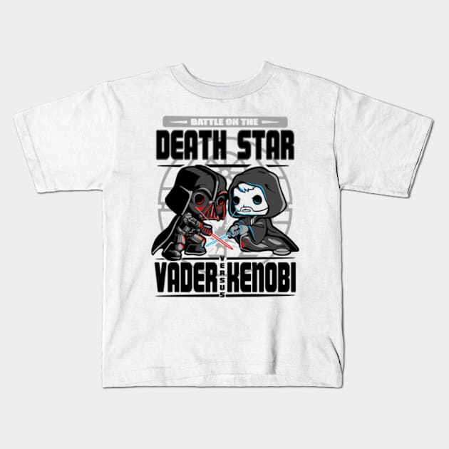 Battle on Death Star Kids T-Shirt by Planet of Tees